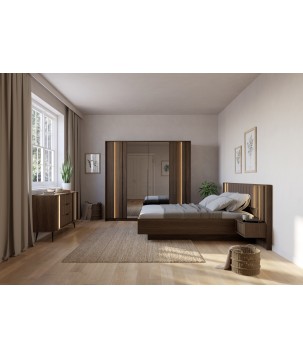 Komoda ALMARO z szufladami i oświetleniem LED DĄB DUNIN