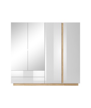 RACO Komoda 138 D4S Biała – 4 Szuflady, Nowoczesna Komoda