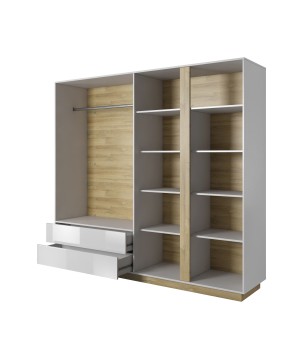 RACO Komoda 138 D4S Biała – 4 Szuflady, Nowoczesna Komoda