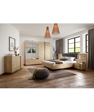 RACO Komoda 138 D4S Dąb Artisan – 4 Szuflady, Nowoczesna