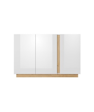 RACO Komoda 138 3D Biała – Nowoczesna Komoda 3 Drzwi