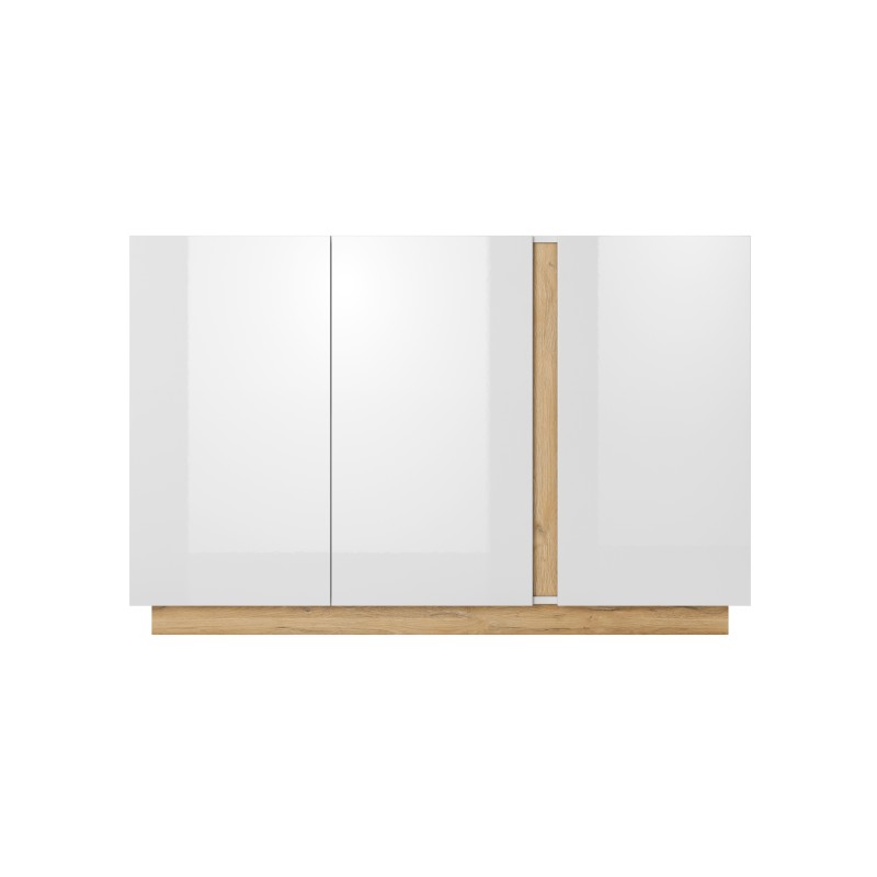 RACO Komoda 138 3D Biała – Nowoczesna Komoda 3 Drzwi