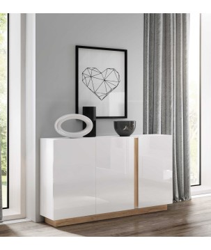 RACO Komoda 138 3D Biała – Nowoczesna Komoda 3 Drzwi
