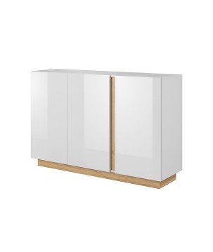 RACO Komoda 138 3D Biała – Nowoczesna Komoda 3 Drzwi