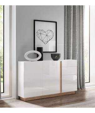 RACO Komoda 138 2D4S Biała – 2 Drzwi + 4 Szuflady