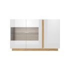 RACO Witryna 138 Biała – Komoda Przeszklona do Salonu