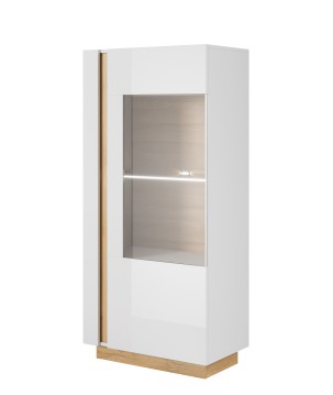 RACO Witryna Niska 72 Biała – Przeszklona Komoda