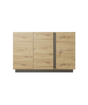 RACO Komoda 138 3D Dąb Artisan – Nowoczesna 3 Drzwi