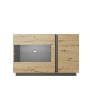 RACO Witryna 138 Dąb Artisan – Przeszklona Komoda