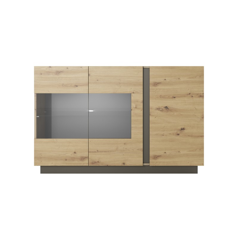 RACO Witryna 138 Dąb Artisan – Przeszklona Komoda