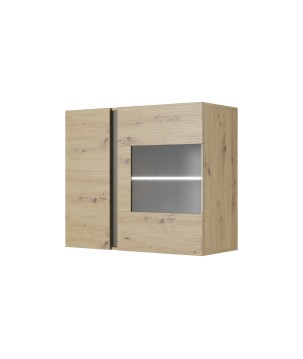 RACO Witryna Wisząca 96 Dąb Artisan z Oświetleniem LED