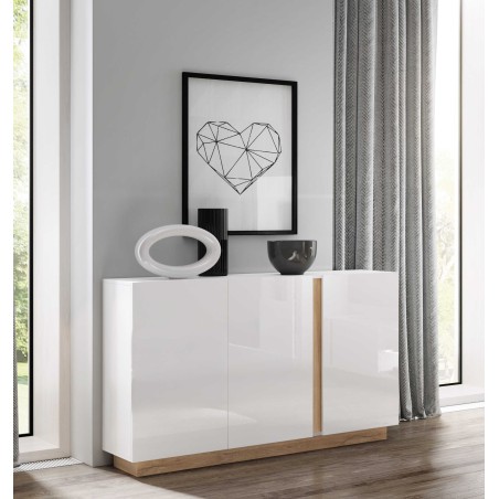RACO Komoda 138 3D Biała – Nowoczesna Komoda 3 Drzwi