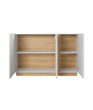 RACO Komoda 138 3D Biała – Nowoczesna Komoda 3 Drzwi