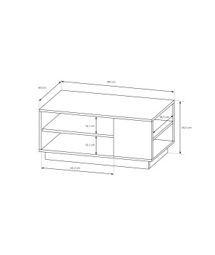 RACO Stolik Kawowy Dąb Artisan – Nowoczesny