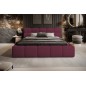 Łóżko GIULIA tapicerowane z pojemnikiem na pościel kolor Kasztanowy WERSAL