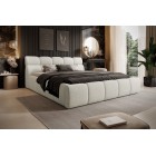 Łóżko GIULIA tapicerowane z pojemnikiem na pościel kolor Kremowy WERSAL