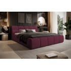 Łóżko GIULIA tapicerowane z pojemnikiem na pościel kolor Kasztanowy WERSAL