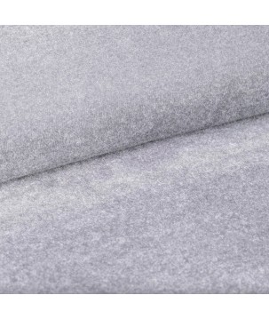 Łóżko LUX tapicerowane z pojemnikiem i zagłówkiem w tkaninie AMON 09 kolor SREBRNY DOMOHOME