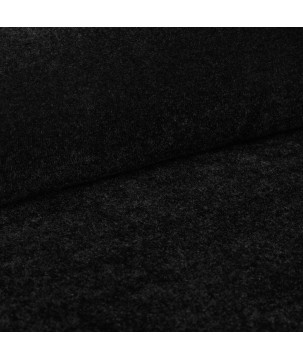 Łóżko LUX tapicerowane z pojemnikiem i zagłówkiem w tkaninie AMON 13 kolor CZARNY DOMOHOME