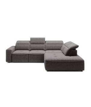 Narożnik COLOMBO L Prawostronny z elektryczną funkcją spania pojemnikiem ELEMENT 04 Popielaty WERSAL