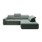 Narożnik COLOMBO L Prawostronny z elektryczną funkcją spania pojemnikiem ELEMENT 11 Zielony WERSAL