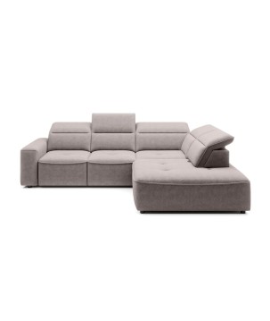 Narożnik COLOMBO L Prawostronny z elektryczną funkcją spania pojemnikiem ELEMENT 24 Jasny szary WERSAL