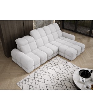 Narożnik TOLLO MINI S Prawostronny Elektryczna regulacja Anthology 15 kolor Biały WERSAL