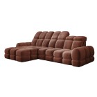 Narożnik TOLLO MINI S Lewostronny Elektryczna regulacja Salvador 07 kolor Rustykalny WERSAL