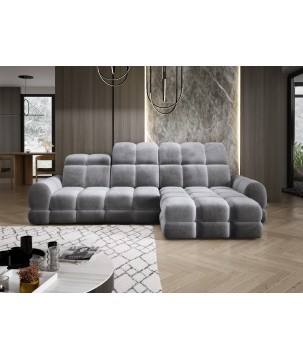 Narożnik TOLLO MINI S Prawostronny Elektryczna regulacja Salvador 14 kolor Szary WERSAL