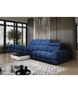 Narożnik TOLLO MINI S Lewostronny Elektryczna regulacja Solar 79 kolor Niebieski WERSAL