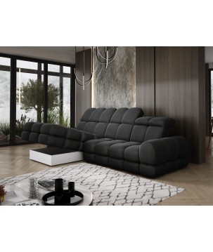 Narożnik TOLLO MINI S Lewostronny Elektryczna regulacja Solar 99 kolor Antracytowy WERSAL