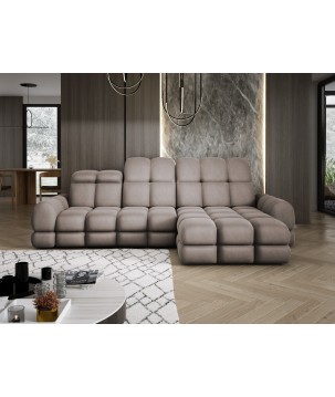 Narożnik TOLLO MINI S Prawostronny Elektryczna regulacja Solar 28 kolor Czekoladowy WERSAL