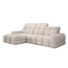 Narożnik TOLLO MINI S Lewostronny Elektryczna regulacja Bubble 03 kolor Beżowy WERSAL