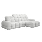 Narożnik TOLLO MINI S Prawostronny Elektryczna regulacja Bubble 01 kolor Biały WERSAL