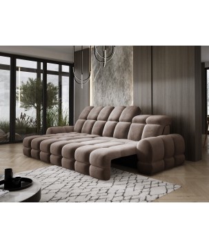 Narożnik TOLLO MINI S Lewostronny Elektryczna regulacja Salvador 03 kolor Brązowy WERSAL