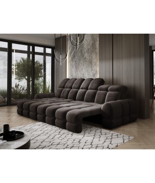 Narożnik TOLLO MINI S Lewostronny Elektryczna regulacja Salvador 04 kolor Szary WERSAL