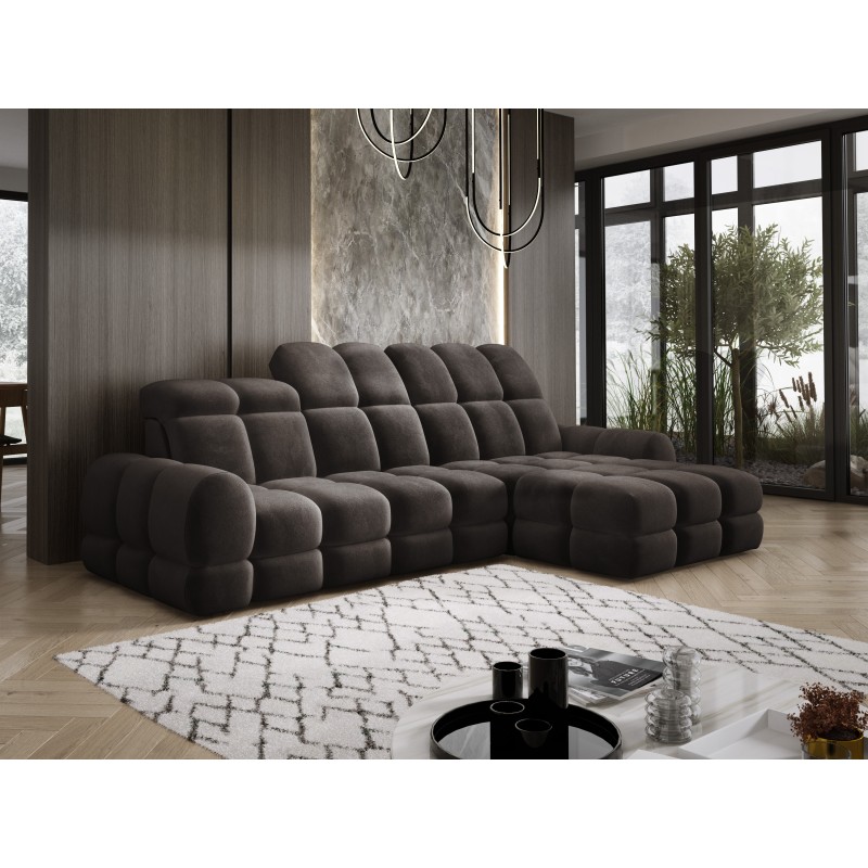 Narożnik TOLLO MINI S Prawostronny Elektryczna regulacja Salvador 04 kolor Szary WERSAL