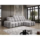 Narożnik TOLLO MINI S Prawostronny Elektryczna regulacja Salvador 13 kolor Srebrny WERSAL