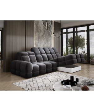 Narożnik TOLLO MINI S Prawostronny Elektryczna regulacja Salvador 15 kolor Antracytowy WERSAL