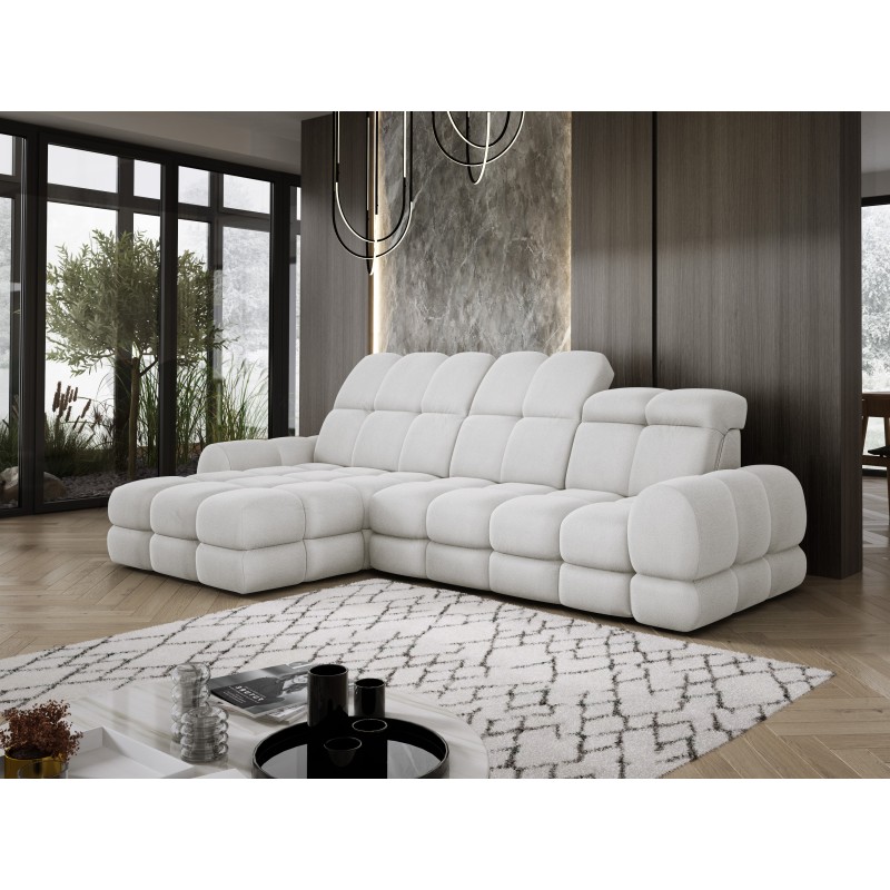 Narożnik TOLLO MINI S Lewostronny Elektryczna regulacja Solar 03 kolor Popielaty WERSAL