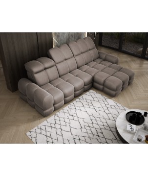 Narożnik TOLLO MINI S Prawostronny Elektryczna regulacja Solar 28 kolor Czekoladowy WERSAL