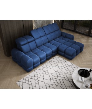 Narożnik TOLLO MINI S Prawostronny Elektryczna regulacja Solar 79 kolor Niebieski WERSAL