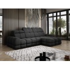 Narożnik TOLLO MINI S Prawostronny Elektryczna regulacja Solar 99 kolor Antracytowy WERSAL