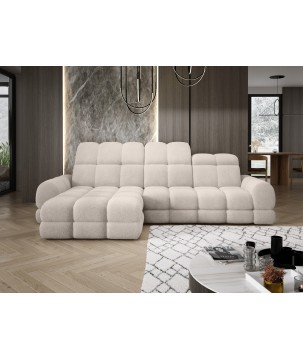 Narożnik TOLLO MINI S Lewostronny Elektryczna regulacja Bubble 03 kolor Beżowy WERSAL