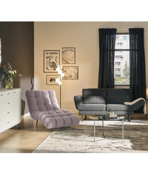 Fotel Szezlong 80 DELPHI 1 osobowy w tkanininie RIVIERA 62 WERSAL