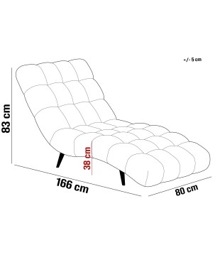 Fotel Szezlong 80 DELPHI 1 osobowy w tkanininie RIVIERA 62 WERSAL