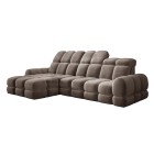 Narożnik TOLLO MINI S Lewostronny Elektryczna regulacja Salvador 03 kolor Brązowy WERSAL