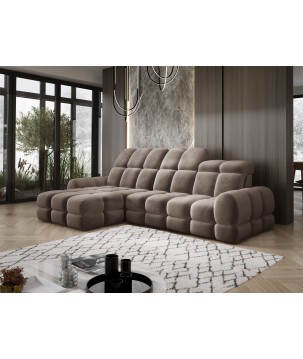 Narożnik TOLLO MINI S Lewostronny Elektryczna regulacja Salvador 03 kolor Brązowy WERSAL