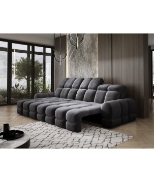 Narożnik TOLLO MINI S Lewostronny Elektryczna regulacja Salvador 15 kolor Antracytowy WERSAL