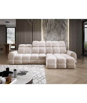 Narożnik TOLLO MINI S Prawostronny Elektryczna regulacja Salvador 01 kolor Kremowy WERSAL